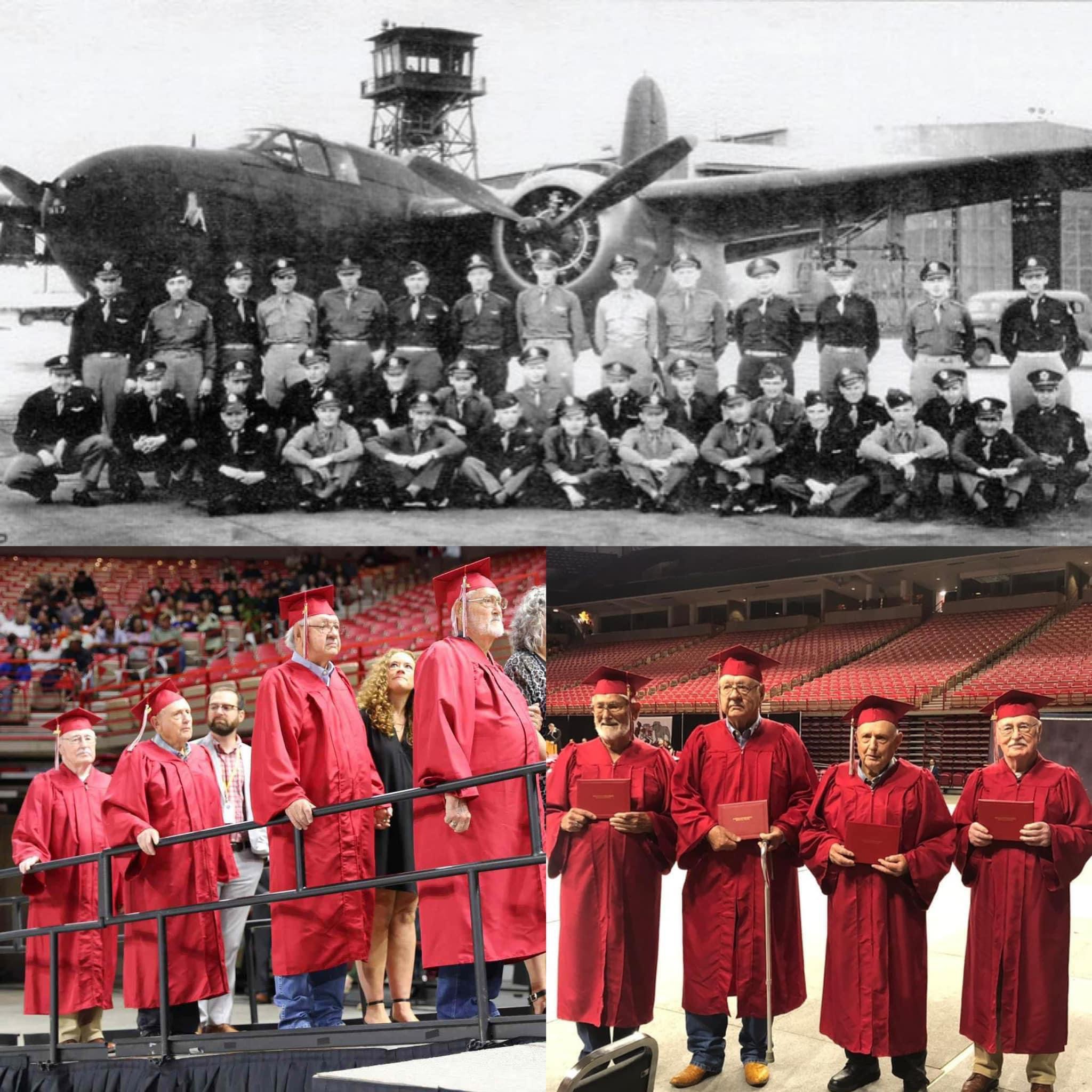 4 veterans receive high school diplomas almost 70 years after leaving to join military. .